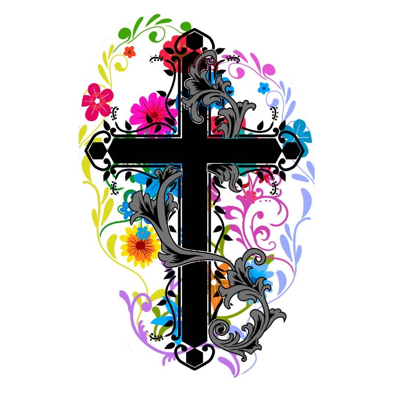 Fleurs Fleurs Croix Jésus Dieu Croix Flore