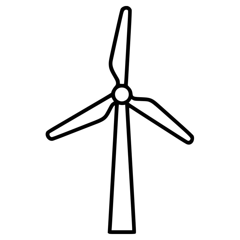 Windrad | Erneuerbare Energien Statement Vektor