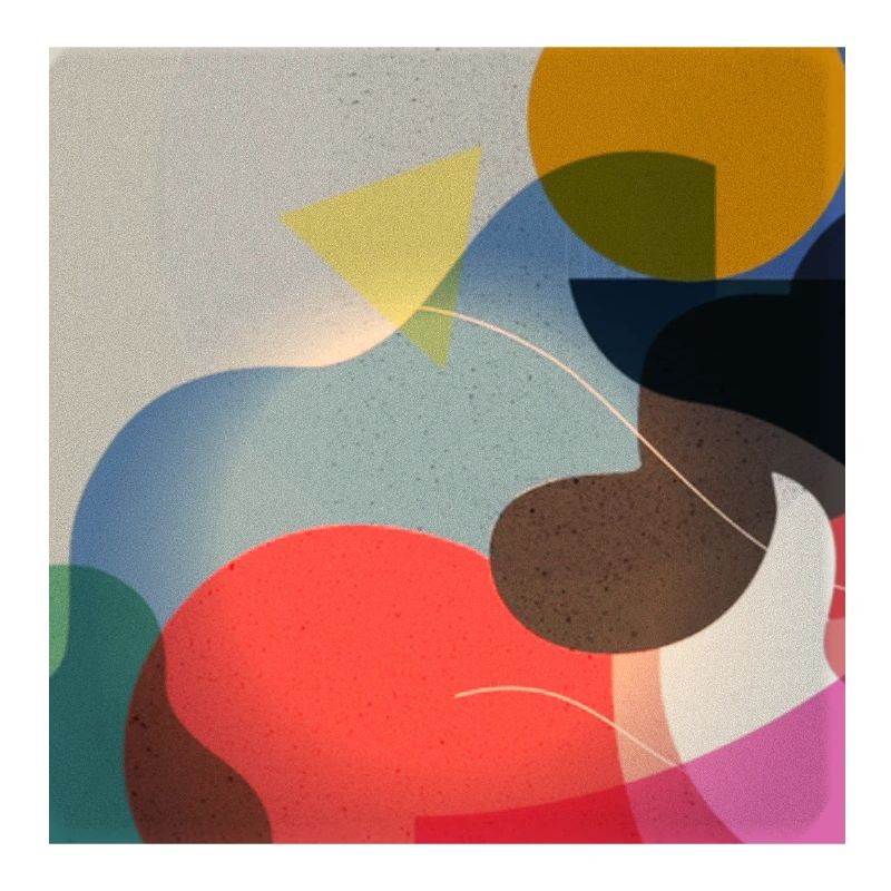 Composition de formes de couleurs abstraites