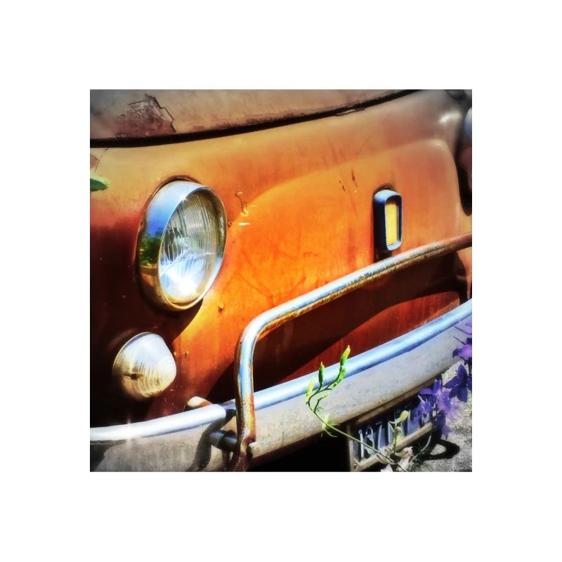 Rostiges Oldtimer Front Design