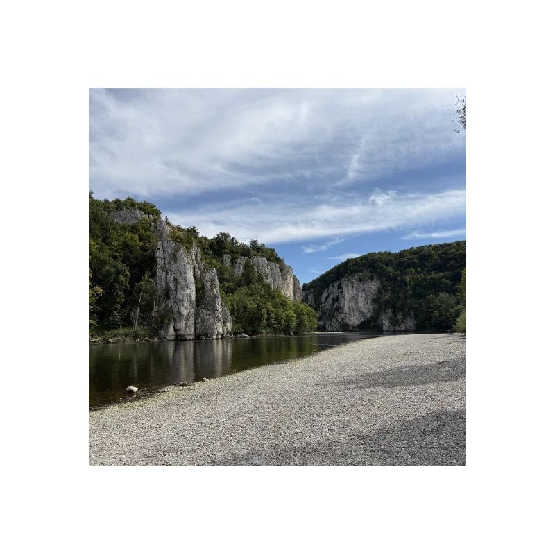 Kelheim River Cliffs Landscape Danube Gorge