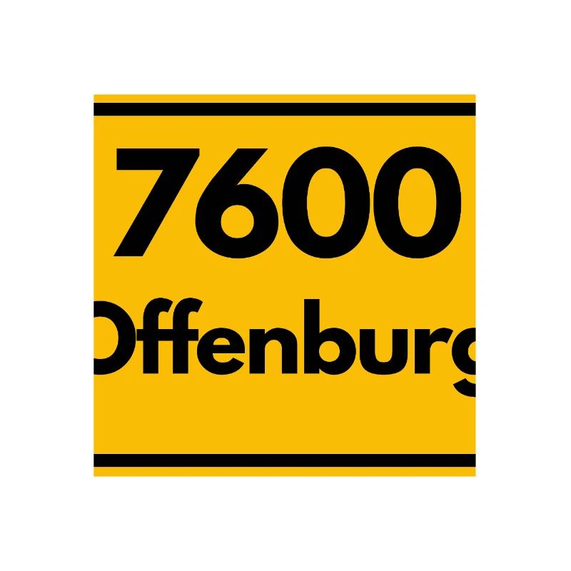 ANCIEN CODE POSTAL RETRO 7600 OFFENBURG