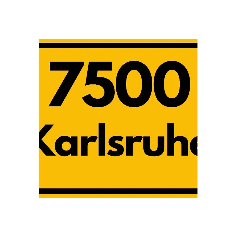 OLD POSTCODE ZIP CODE 7500 KARLSRUHE FÄCHERSTADT