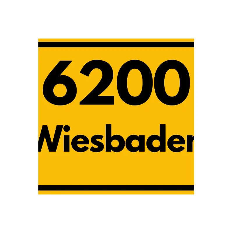ANCIEN CODE POSTAL RETRO 6200 WIESBADEN