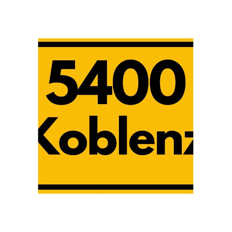 ANCIEN CODE POSTAL RÉTRO 5400 KOBLENZ ALLEMAND