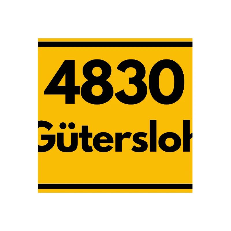 ALTE POSTLEITZAHL PLZ RETRO 4830 GÜTERSLOH 