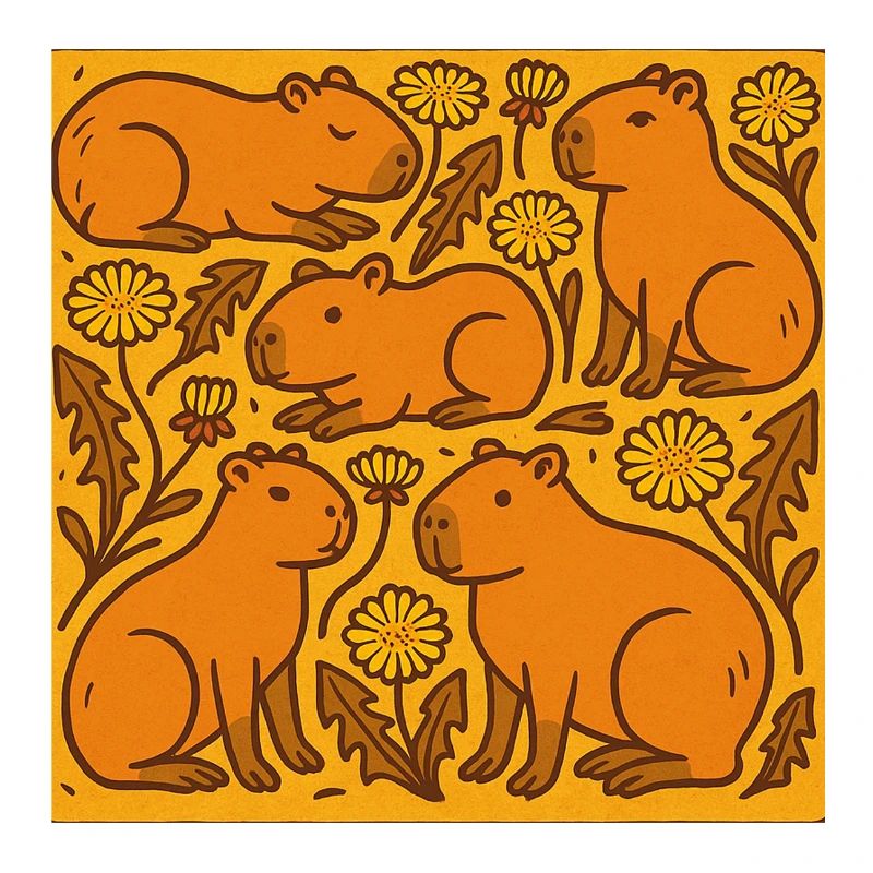 Chœur de Capybara en fleurs