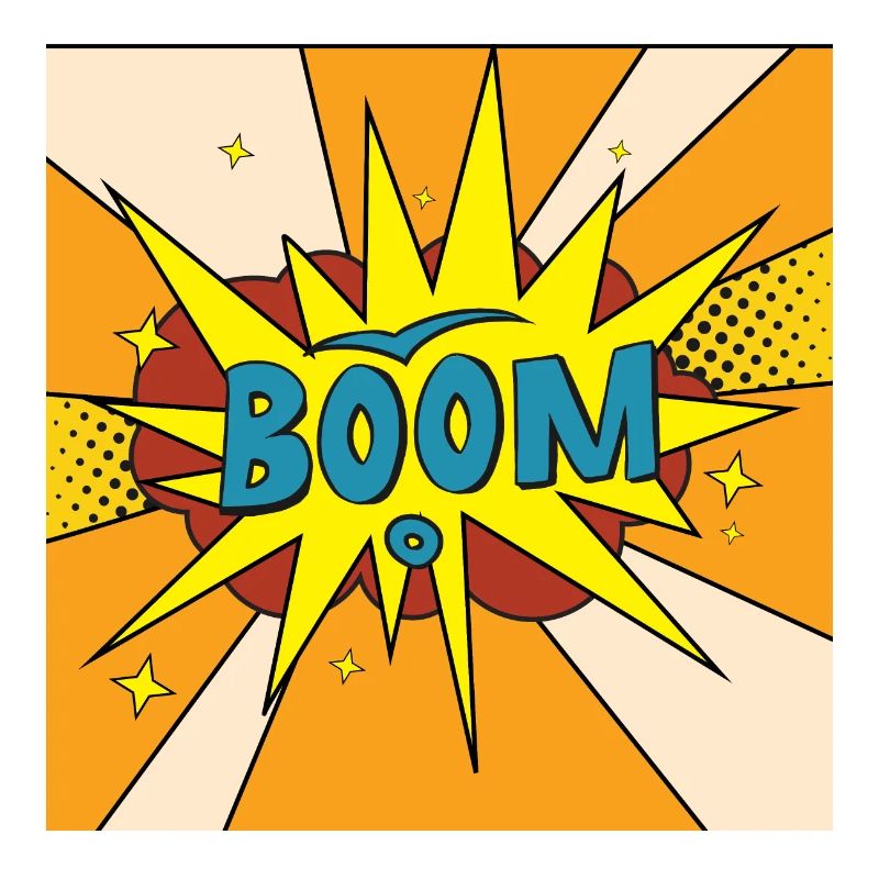 Boom Comic Explosion Style
