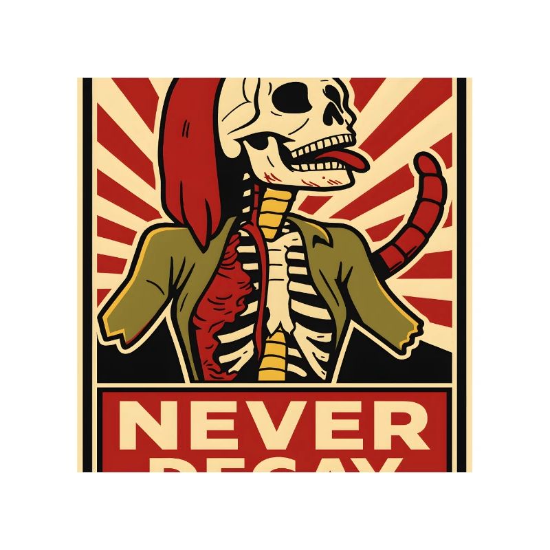 Punk Squelette Never Decay