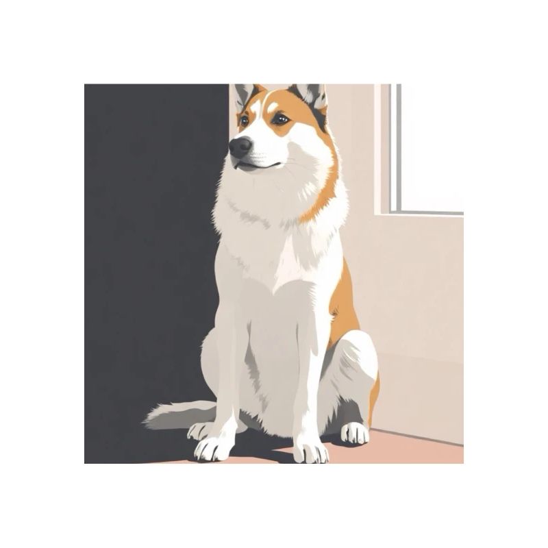 Pretty husky in the shade