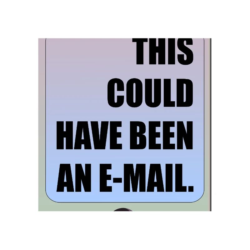 E-MAIL DE RÉUNION DE BUREAU DRÔLE