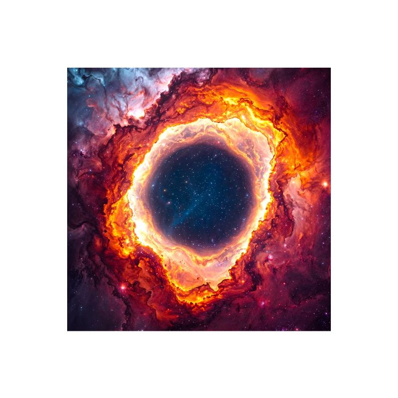 Celestial Ring Nebula Glow