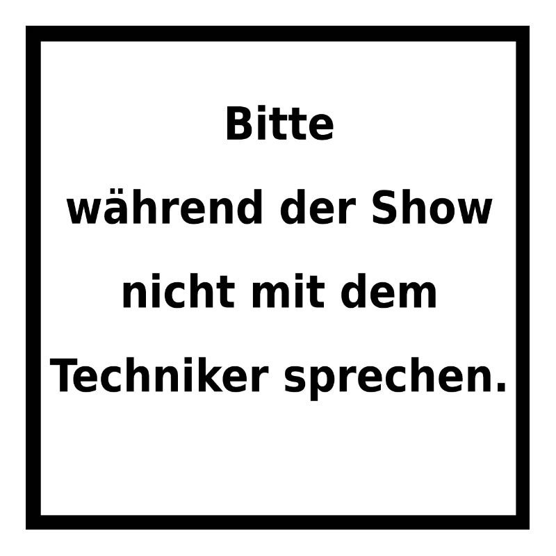 Warnhinweis: Techniker. (black/white)