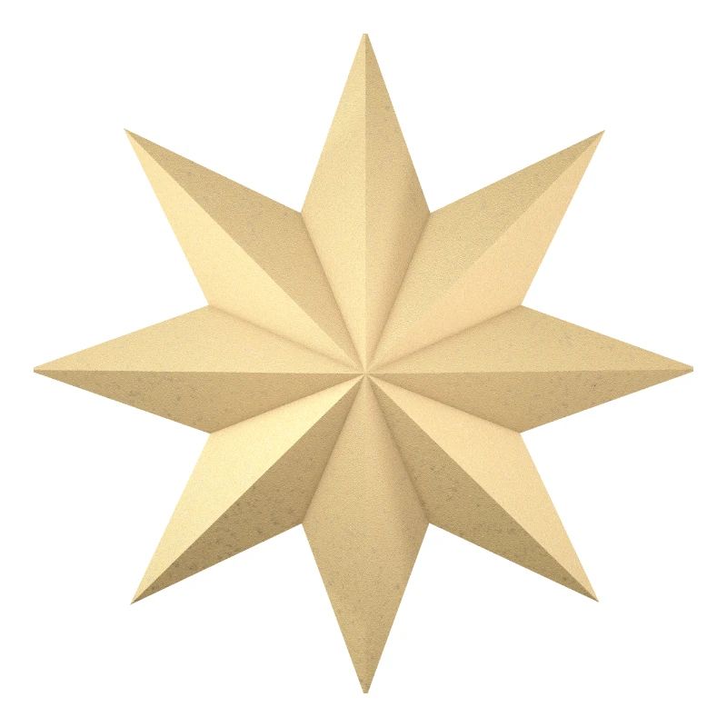 Étoile de noël 3d