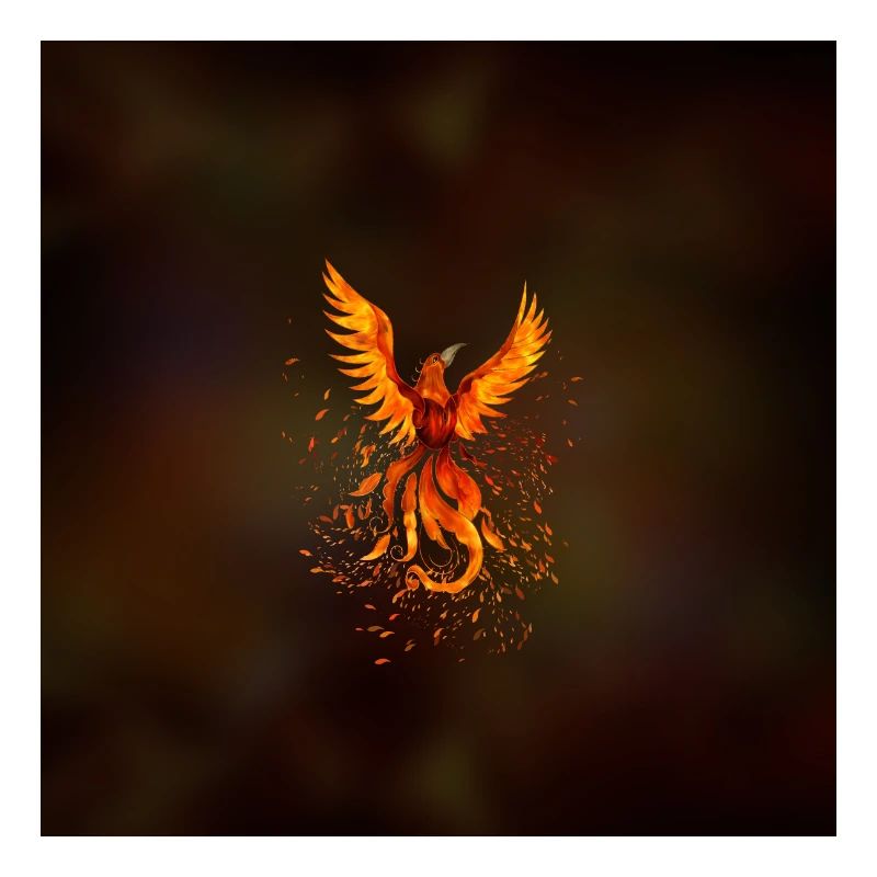 Steigender Phönixvogel