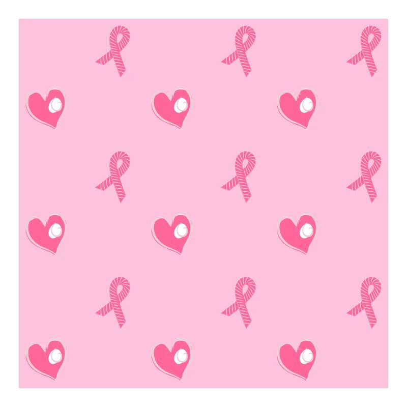 Pink Hearts and Ribbons Pattern