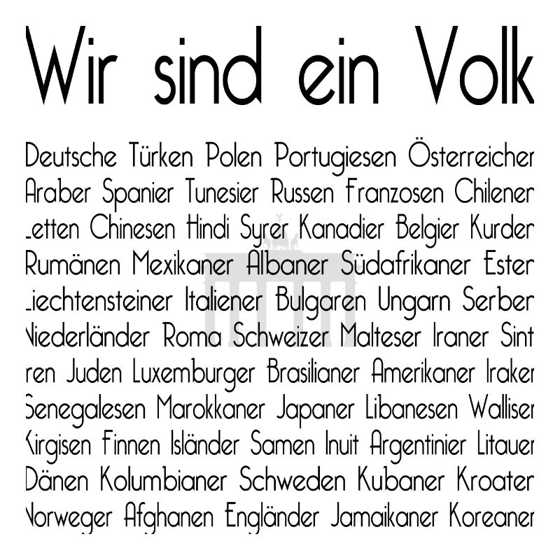 Wir sind ein Volk (black)