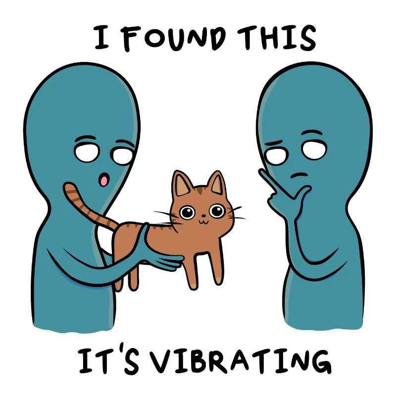 Lustige Katze Aliens, i found this it´s vibrating