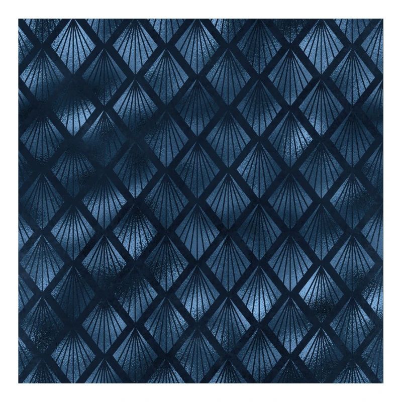 Blue Art Deco Pattern