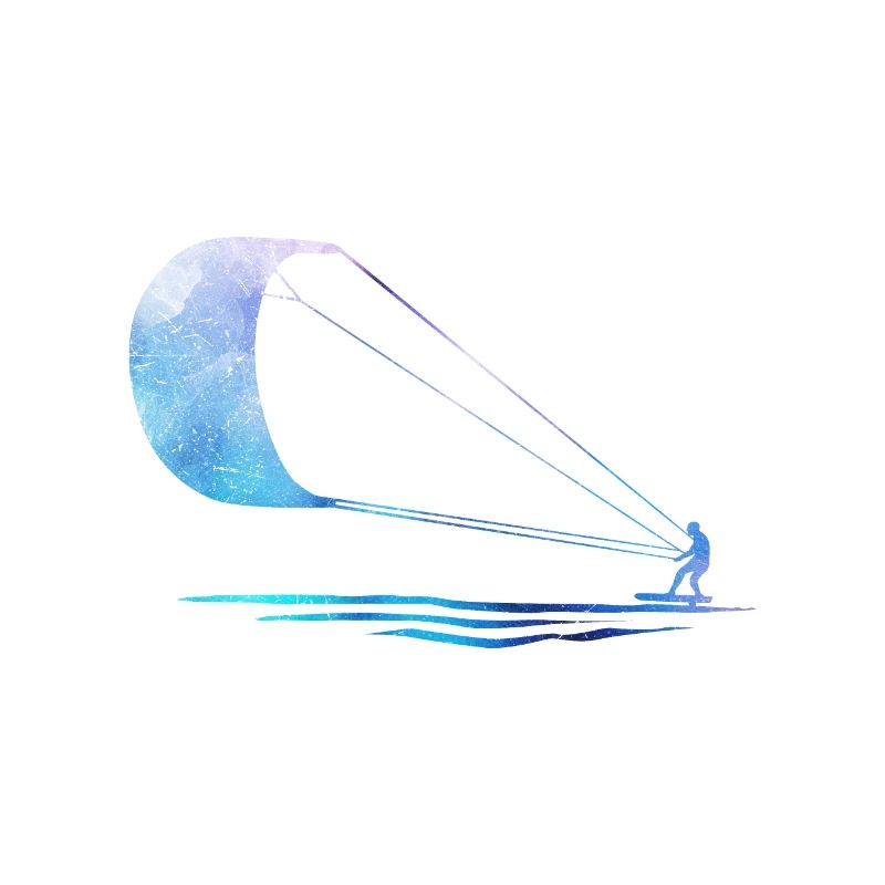 Double Exposure Kite Surfing Kite Surfer Gift