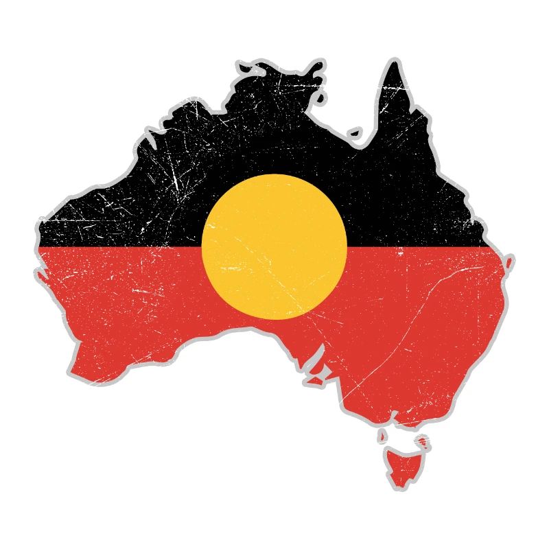 Aboriginal Flag Australia Card Gift Idea