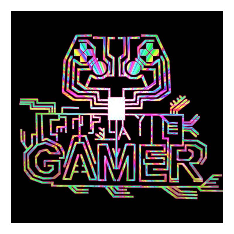 Gamer controller affiche cool colorée