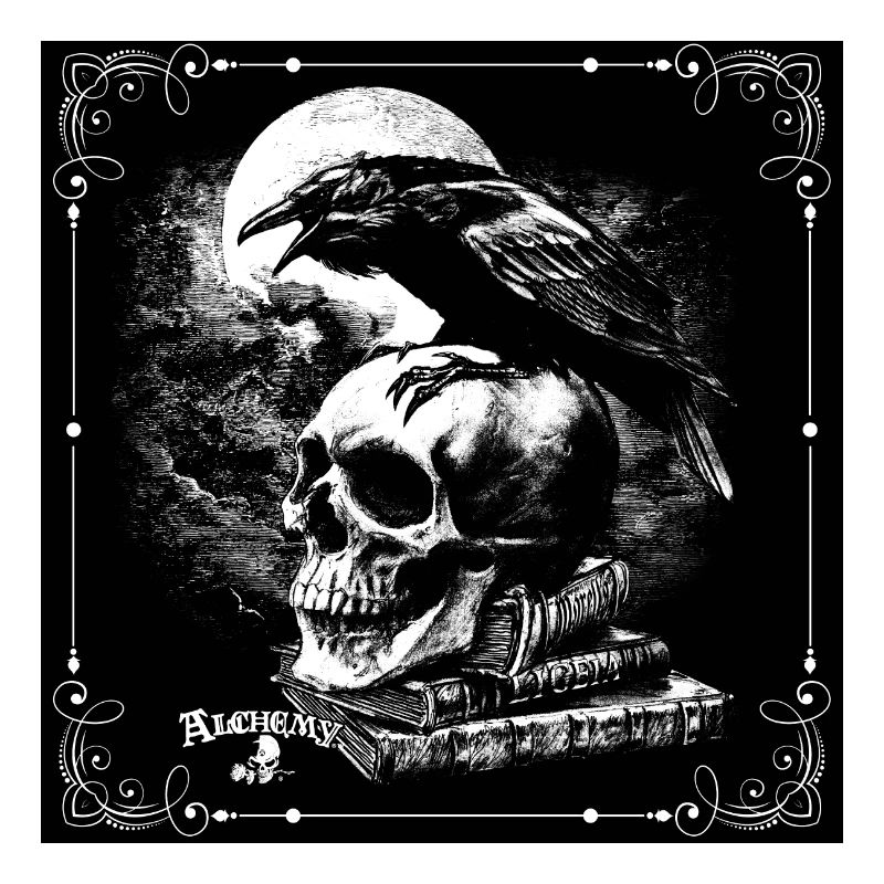 Alchemy England Poe's Raven Skull