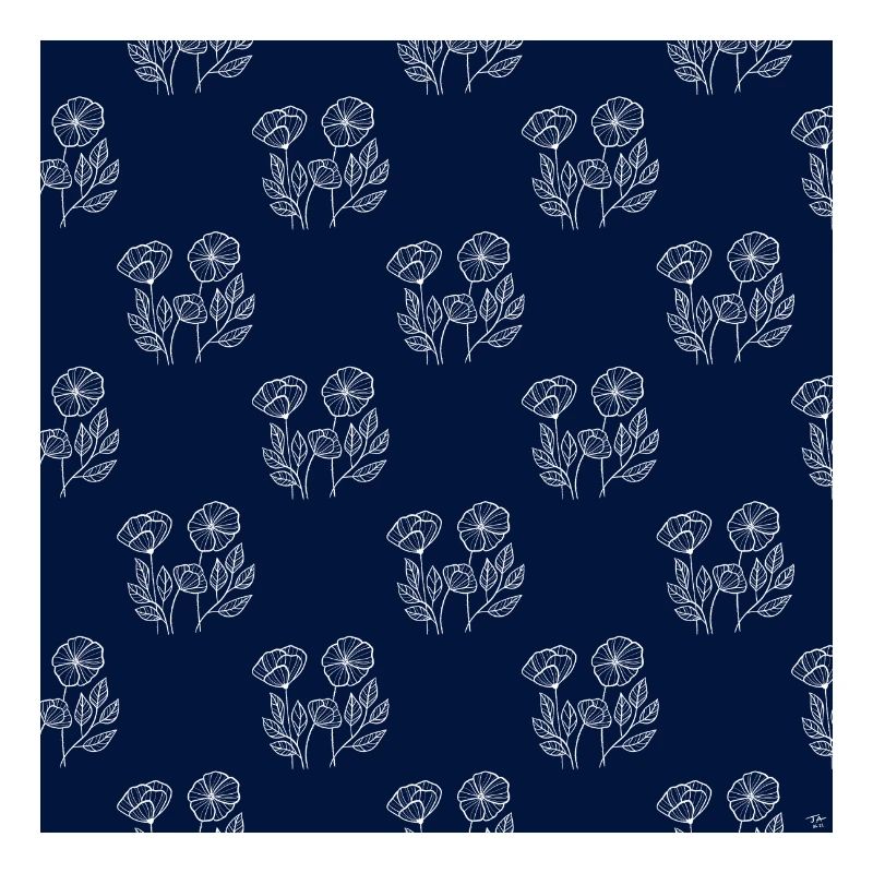 1:1 Poppy Pattern