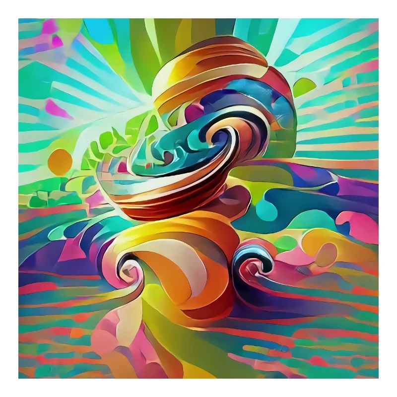 Bunte, lebendige psychedelische Wirbel