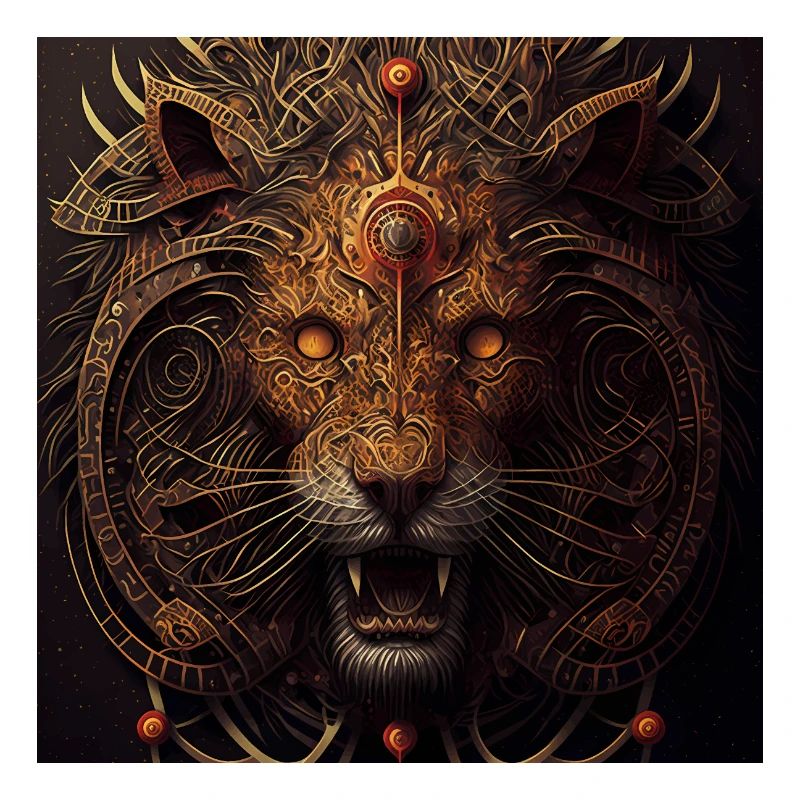 Dunkle Fantasy Löwe Version 4