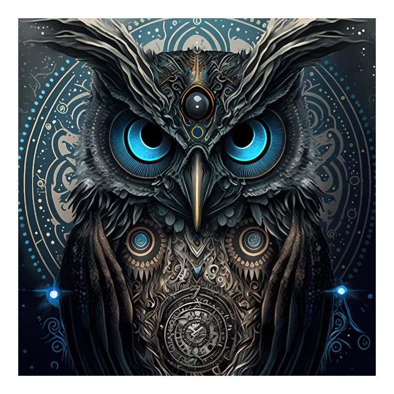 Dunkle Fantasie Eule Version 3