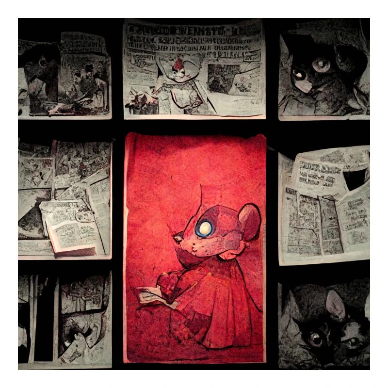 Leben einer Comic Maus