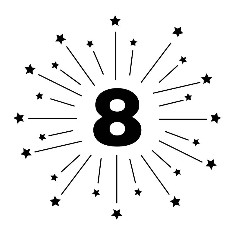 8. Sternjubiläum - 8 Jahre Geschenk
