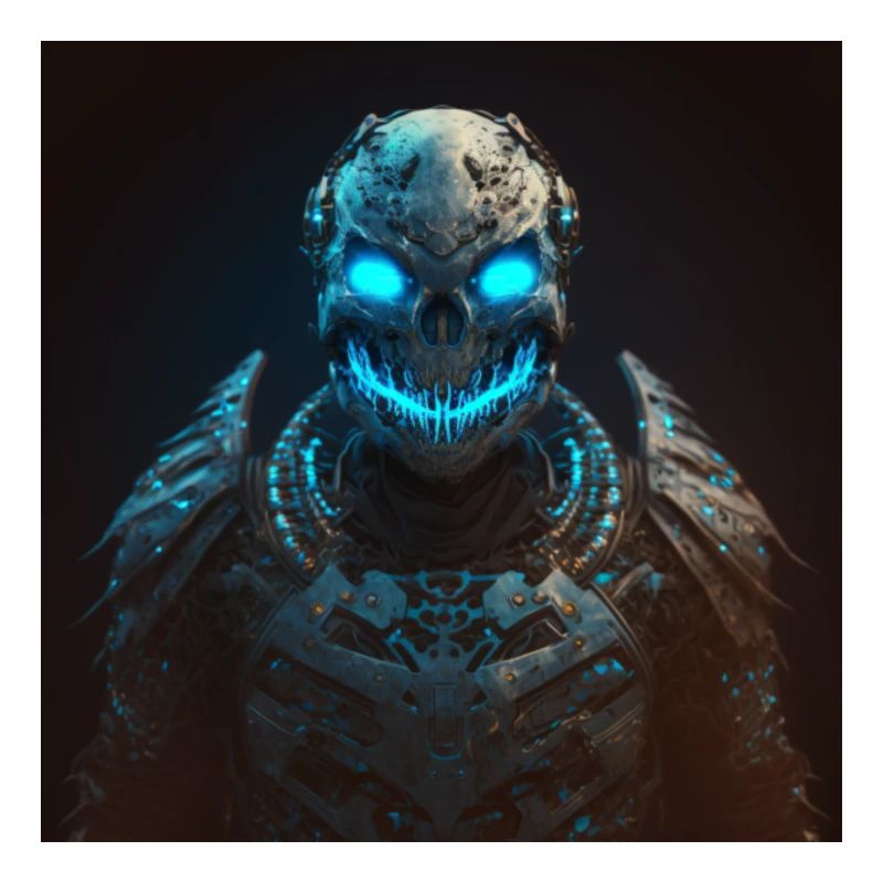 Fantôme effrayant comme Austronaut en bleu