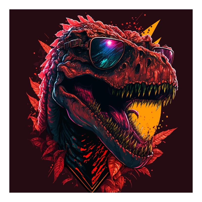 T-Rex with sunglasses