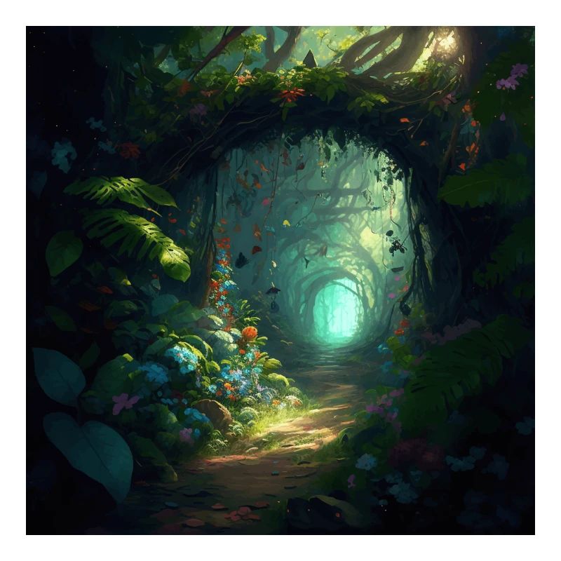 Path through an enchanted forest version 1