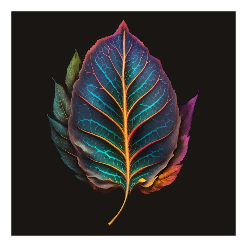 Version imaginative de la feuille irisée 2