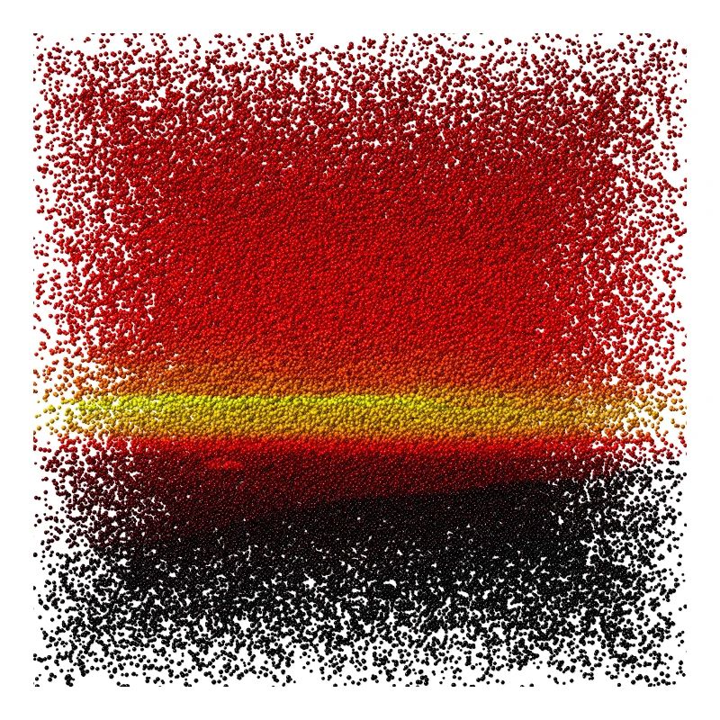 Coucher de soleil dans de petits marbres