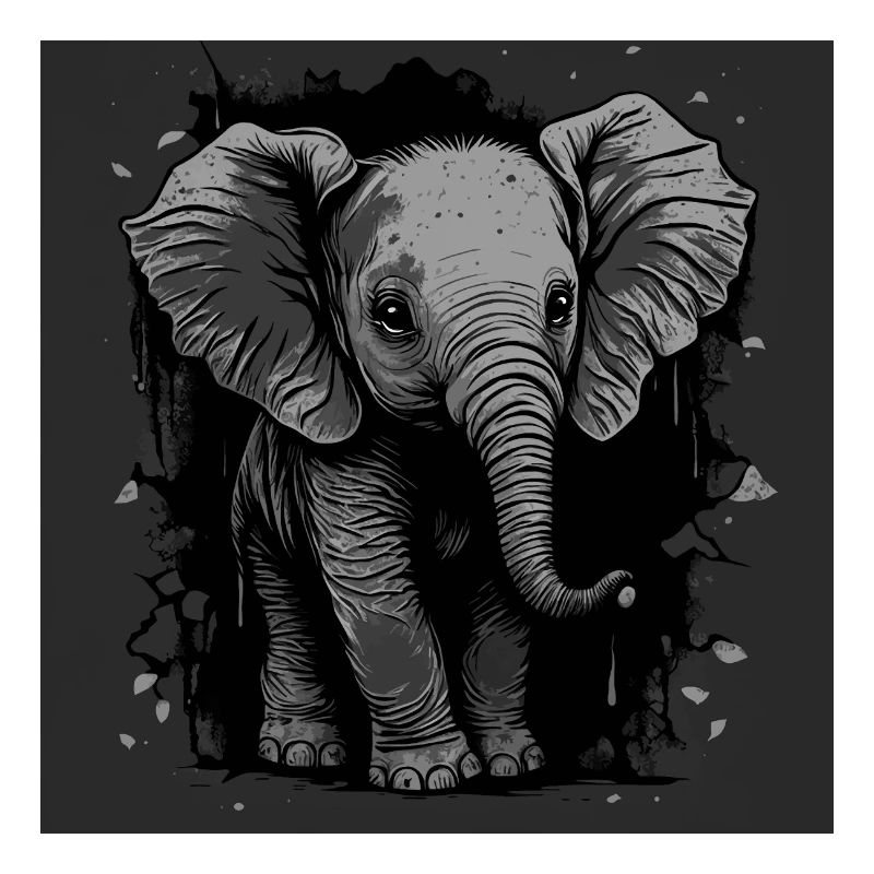 Cute baby elephant