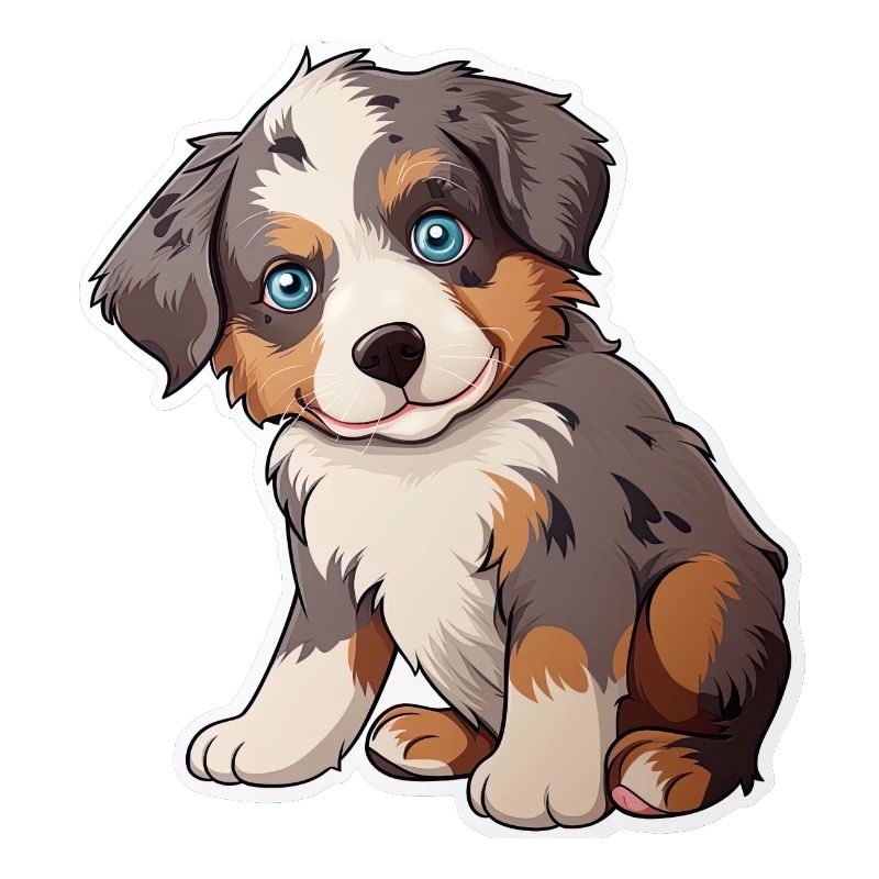 Süßer Australian Shepherd Welpe