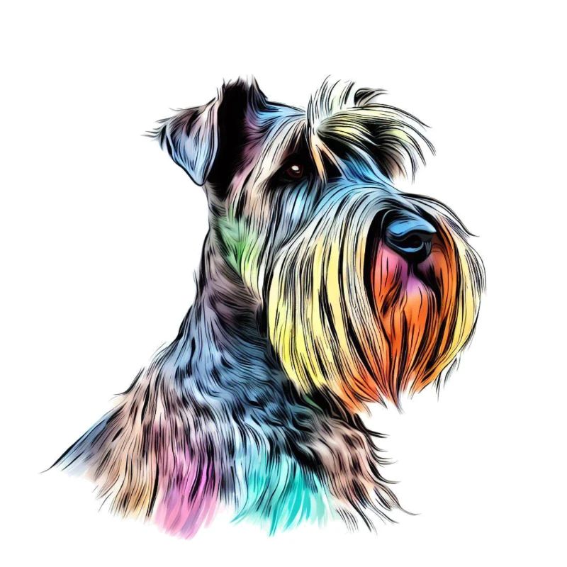Riesenschnauzer / Schnauzer Hunde Design Geschenk