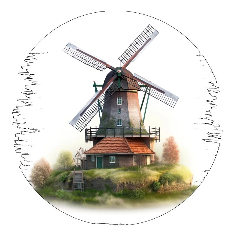 The windmills are an attraction