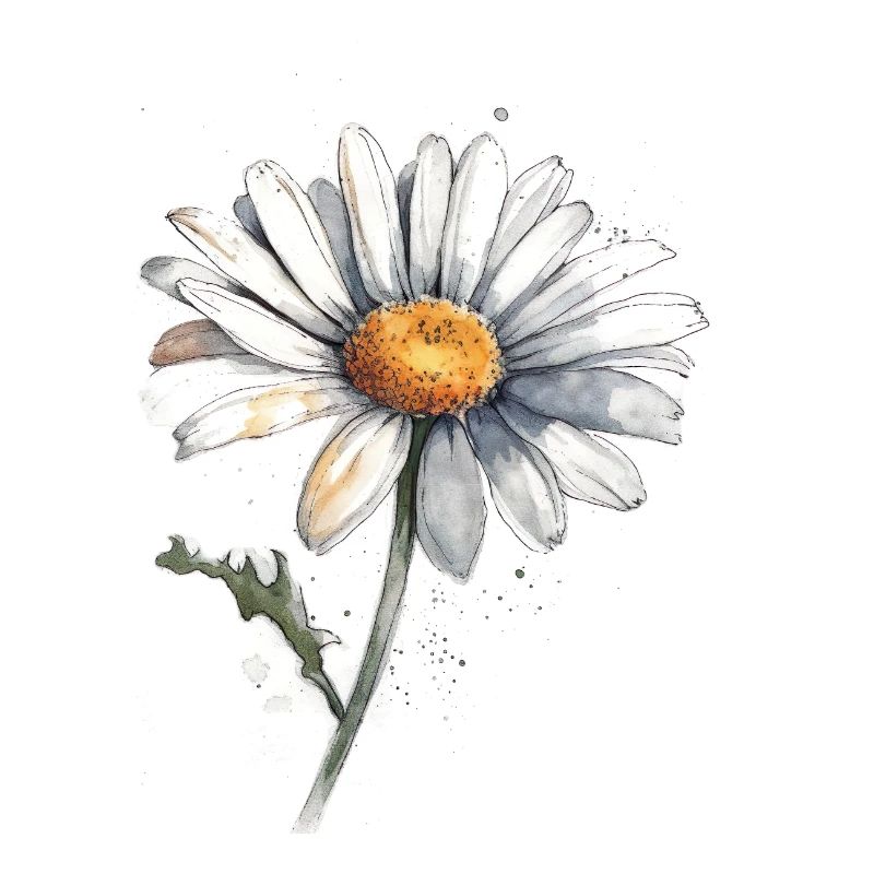 Poster - abstraktes Gänseblümchen