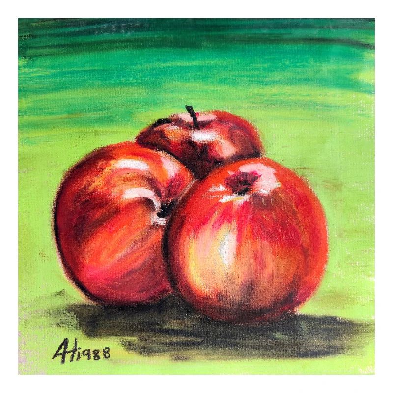 Three Red Apples