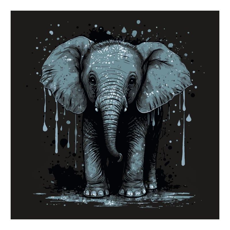 Mignon bébé éléphant