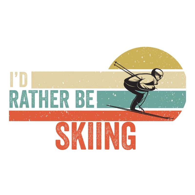 Skiing - I'd Rather be Playing Skiing Gift Idea