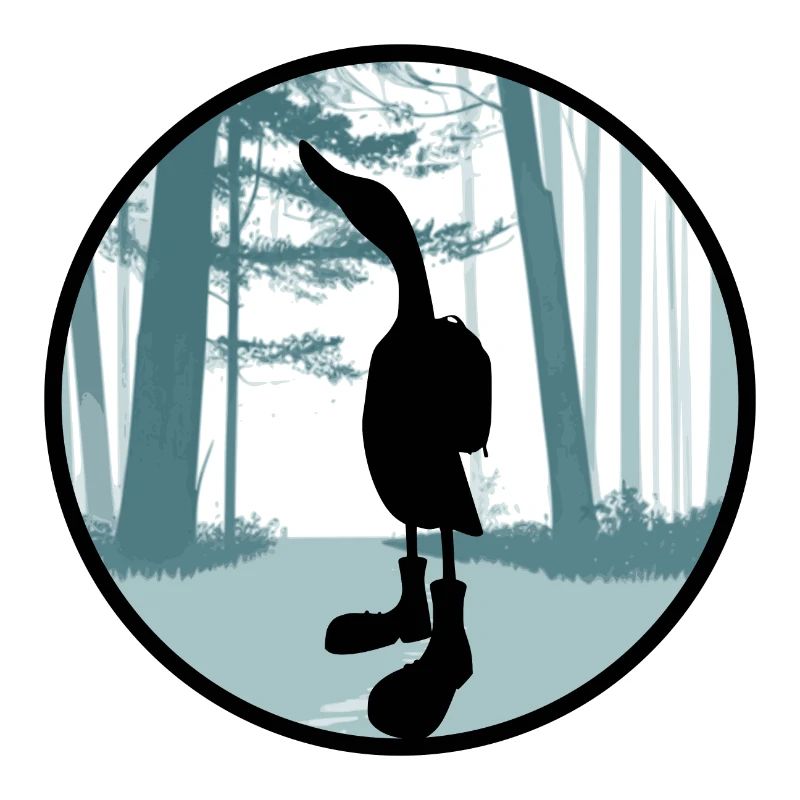 Ente mit Rucksack