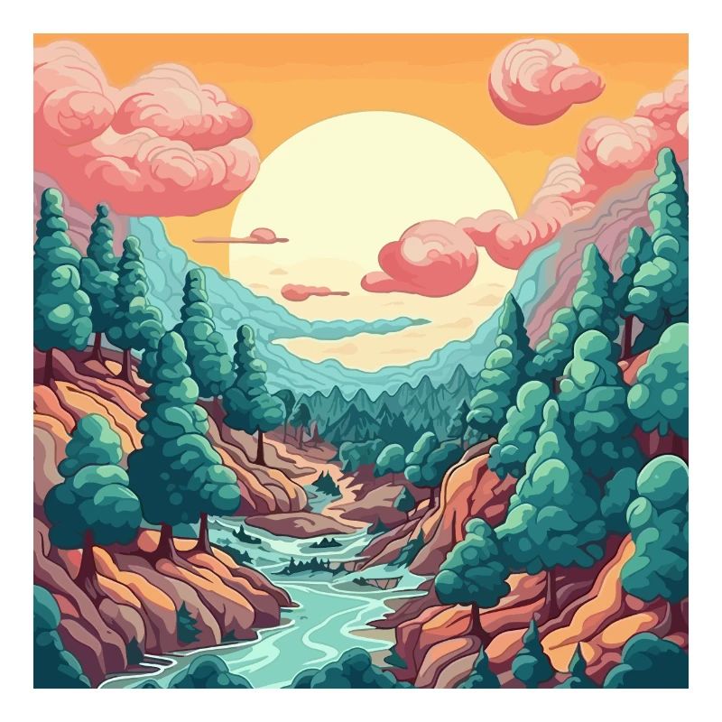 Wald Landschaft bei Tag