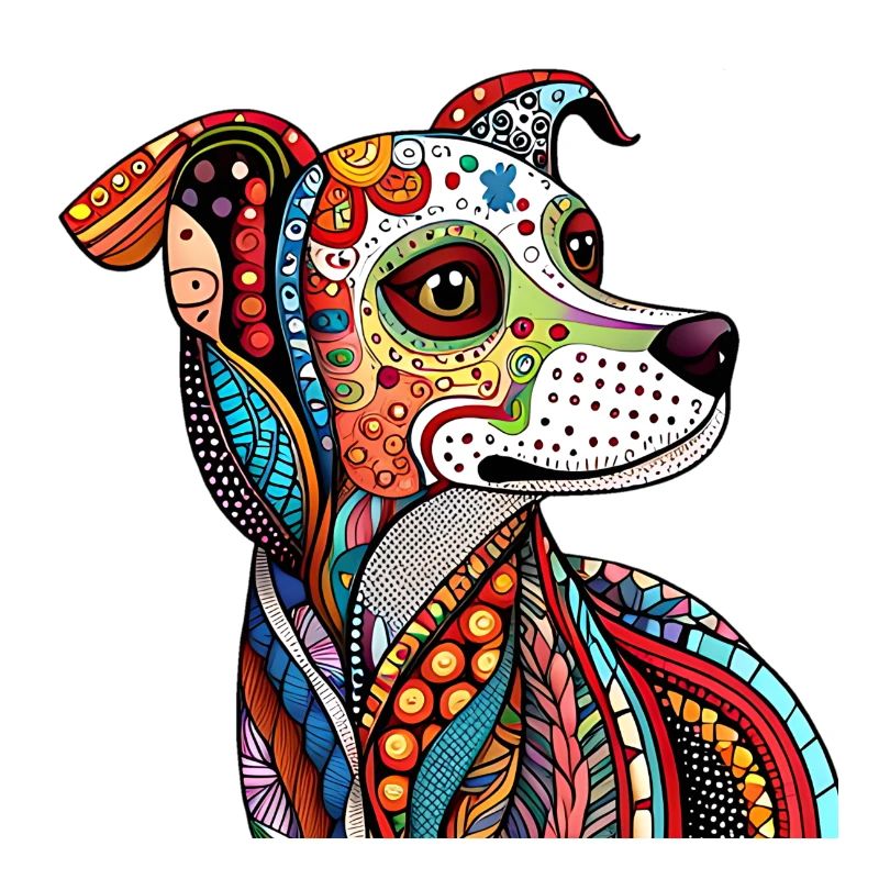 Zentangle Chien
