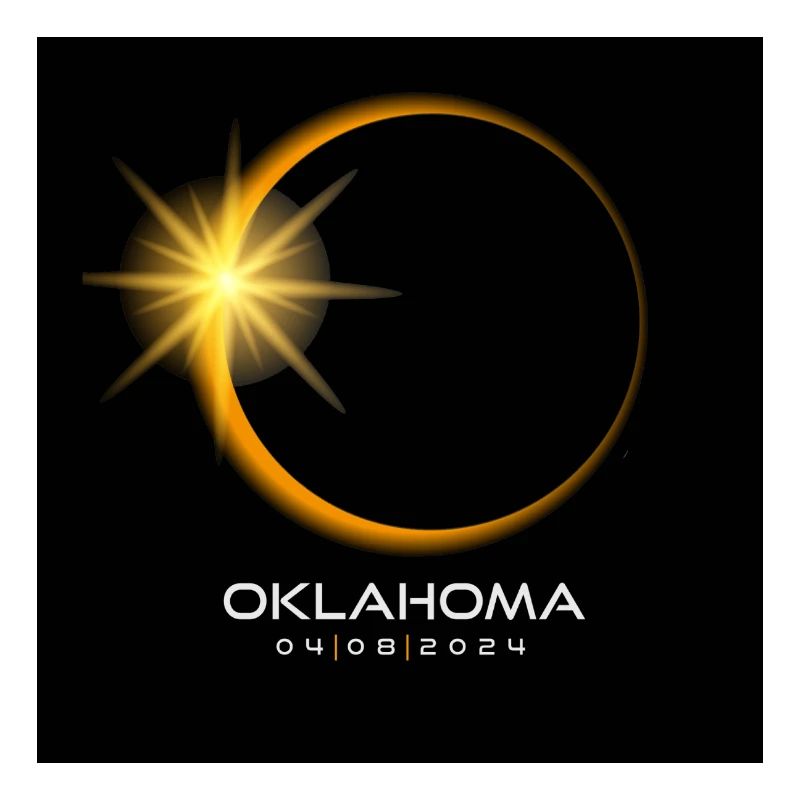 Oklahoma Eclipse 2024 Souvenir April 8 Cool